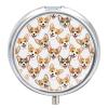 Round Medicine Organizer, Cute Puppy Dog Corgi Portable Pill Box, Mini Case for Fish Oil, Travel Holder Purse Pocket for Men view 1
