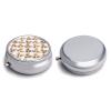 Round Medicine Organizer, Cute Puppy Dog Corgi Portable Pill Box, Mini Case for Fish Oil, Travel Holder Purse Pocket for Men view 3