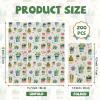 200 Pcs 13x15 Inch Large Succulent Party Napkins, 2-Ply Soft Absorbent Disposable Dinner Napkins for Spring Floral Wedding, Birthday, Garden Party Supplies, Plants Spring Summer Table Decor view 3