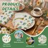 200 Pcs 13x15 Inch Large Succulent Party Napkins, 2-Ply Soft Absorbent Disposable Dinner Napkins for Spring Floral Wedding, Birthday, Garden Party Supplies, Plants Spring Summer Table Decor view 4