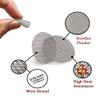 100 Pcs Premium Pipe Screens - Stainless Steel & Brass Filters for Water Pipes, 12.7mm-25mm, Reusable & Rustproof(Stainless Steel,20mm) view 3