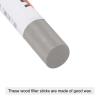 Unifizz Wood Wax Filler Stick, Furniture Crayons Wooden Repair Filler Stick Touch Up Wax Paint Pens for Scratches Holes Floor Laminate Tables Desks, Light Gray,1 Count view 3