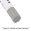 Unifizz Wood Wax Filler Stick, Furniture Crayons Wooden Repair Filler Stick Touch Up Wax Paint Pens for Scratches Holes Floor Laminate Door Tables,Light Brown-Gray,1 Count view 3