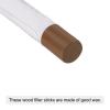 Unifizz Wood Wax Filler Stick, Furniture Crayons Wooden Repair Filler Stick Touch Up Wax Paint Pens for Scratches Holes Floor Laminate Tables Desks, Deep Chocolate,1 Count view 2