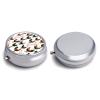 Portable Medicine Box, Cute Farm Animals Chicken Round Pill Organizer, Compact Case for Fish Oil, Travel Pill Holder Purse Carry for Seniors view 3