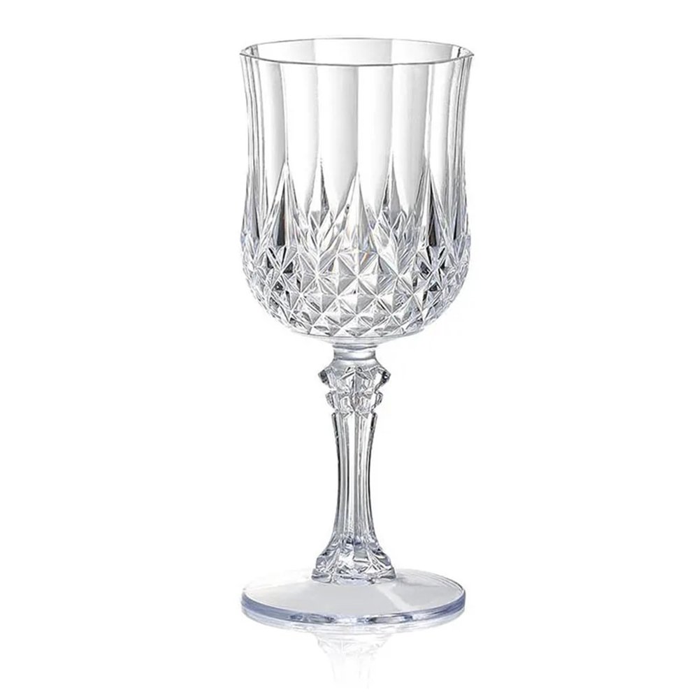 Nikeg Disposable Plastic Martini Glasses 8Pcs Plastic Wine Glasses Drinking Wedding Vintage Glassware Cups Champagne Cocktail Goblets for Party(Clear)