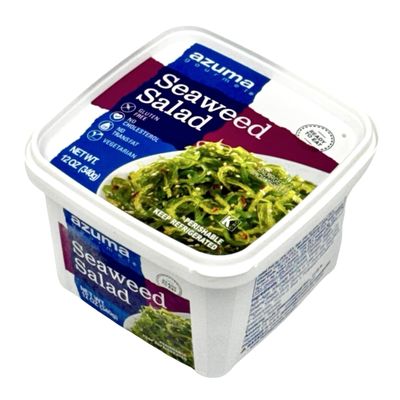 Azuma Seaweed Salad Authentic Japanese Wakame Salad with Sesame, Seasoned and Ready to Eat, Healthy Vegan Side Dish, Rich in Nutrients, 12 oz | 340 g