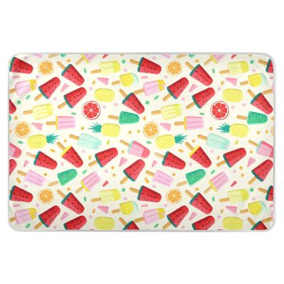 GOODOLD Washable Bed Pad for Incontinence 34" x 52" - Large Reusable Waterproof Mattress Protector with Non-Slip Back for Kids and Adults (Colorful Popsicles)