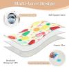 GOODOLD Washable Bed Pad for Incontinence 34" x 52" - Large Reusable Waterproof Mattress Protector with Non-Slip Back for Kids and Adults (Colorful Popsicles) view 3
