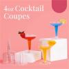 Nikeg Disposable Plastic Martini Glasses 30PCS Clear Plastic Coupe Glasses Champagne Disposable Margarita view 2