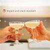 Nikeg Disposable Plastic Martini Glasses 30PCS Clear Plastic Coupe Glasses Champagne Disposable Margarita view 4