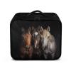 Rnyleeg Black First Aid Kit Bag Empty Horse Medical Kit for Home Empty First Responder Bag Compact Lightweight Travel First Aid Pouch for Men view 1