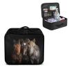 Rnyleeg Black First Aid Kit Bag Empty Horse Medical Kit for Home Empty First Responder Bag Compact Lightweight Travel First Aid Pouch for Men view 2