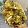 LoKori Natural Yellow Barite Cluster Mineral Specimen,Crystals and Healing Stones for Collection,Rare Baryte Crystal Raw Ore for Home Decoration and Gift Giving,320~480g view 2