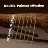 100 Count Bamboo Toothpicks Double-Pointed for Teeth Cleaning Appetizer Barbecue Fruit Olive Cocktail 2.5in/6.35cm 0.06in/0.14cm view 2