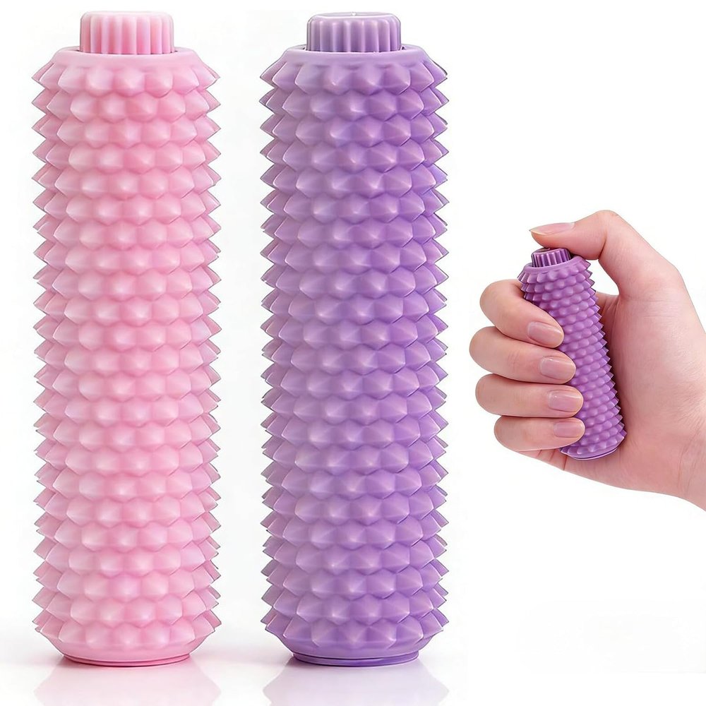 2PCS Little Ouchies Pain Stim Fidget,Spiky Sensory Fidget Toys for Adults Anxiety Relief(Pink,Purple)