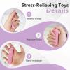 2PCS Little Ouchies Pain Stim Fidget,Spiky Sensory Fidget Toys for Adults Anxiety Relief(Pink,Purple) view 3