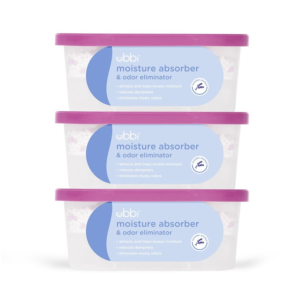 Ubbi Moisture Absorber & Odor Eliminator Tub, 3-Pack