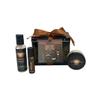 3 Piece Set Pheromone Infused Collection Set, Pheromone Infused Massage Oil - Unisex Leatherkam Scent - Massage Oil Candle, Roller Ball, Complete Pheromone Collection Set in Gift Tin (Leather) view 2