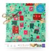 Bee's Wrap Beeswax Wraps for Food - Cut to Size 14x52" Beeswax Wrap Roll - Plastic Free Made in USA Reusable Natural Food Wrap - Seasons Greetings view 1