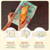 Bee's Wrap Beeswax Wraps for Food - Cut to Size 14x52" Beeswax Wrap Roll - Plastic Free Made in USA Reusable Natural Food Wrap - Seasons Greetings view 4