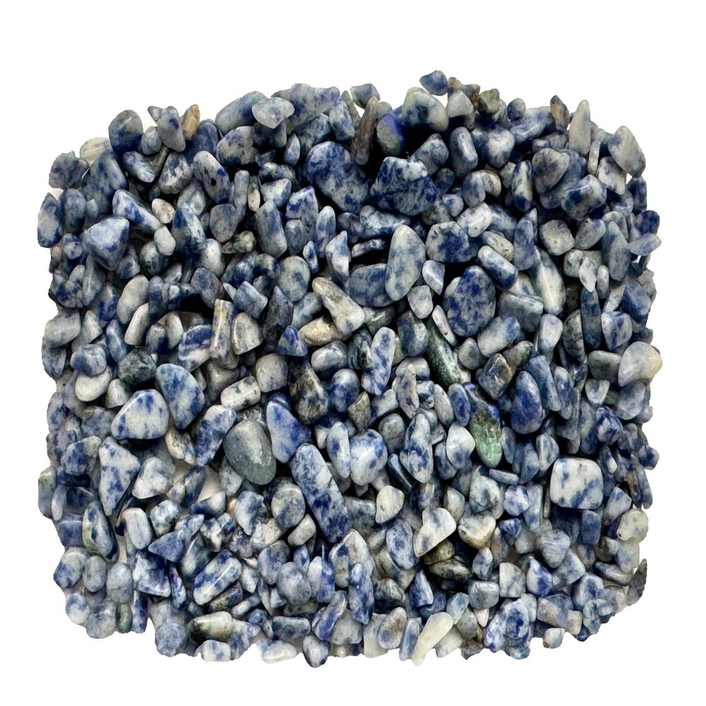 Blue Jasper Small Tumbled Chips - 100% Crystal - Life+Love! 5-8mm Beautiful Perfect for Your Creations! fmtum(Blue Jasper, 4 Ounces (1/4 Pound))