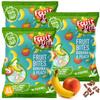 FRUITFUNK Fruit Snacks Bulk Bites Multibag Banana & Peach | Low Sugar Healthy Dessert for Kids | Natural Fruit Snacks | Made from Real Fruit | Vegan | High Fiber | Allergen free | Harvest Snacks - 30 Pack view 1