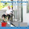 0.6" Rise Threshold Ramps for Doorways 40'' L Floor Transition Strip Self-Adhesive 3/5" Rise Ramps for Wheelchairs for Home, Rubber Door-Threshold for Home Steps (Grey) view 2