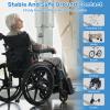 0.6" Rise Threshold Ramps for Doorways 40'' L Floor Transition Strip Self-Adhesive 3/5" Rise Ramps for Wheelchairs for Home, Rubber Door-Threshold for Home Steps (Grey) view 3