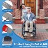 0.6" Rise Threshold Ramps for Doorways 40'' L Floor Transition Strip Self-Adhesive 3/5" Rise Ramps for Wheelchairs for Home, Rubber Door-Threshold for Home Steps (Grey) view 4