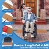 0.6" Rise Threshold Ramps for Doorways 40'' L Floor Transition Strip Self-Adhesive 3/5" Rise Ramps for Wheelchairs for Home, Rubber Door-Threshold for Home Steps (Brown) view 4