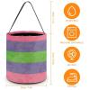 100% BLUE COLLAR Sweet Bags Trigender Pride Flag Multipurpose Reusable Goody Buckets Halloween Trick Or Treat Bucket Halloween Candy Bucket view 2