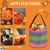 100% BLUE COLLAR Sweet Bags Trigender Pride Flag Multipurpose Reusable Goody Buckets Halloween Trick Or Treat Bucket Halloween Candy Bucket view 3