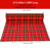 CMFYHM Christmas Cellophane Wrap Roll (34" x 100Ft) 3 Mil Thicken Long Film Gift Wrappings for Baskets, Box,Wine, Christmas Decor(Red,Green,White) view 2