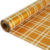 CMFYHM Christmas Cellophane Wrap Roll (34" x 100Ft) 3 Mil Thicken Long Film Gift Wrappings for Autumn Thanksgiving Baskets, Box,Wine, Christmas Decor(Gold And White) view 1