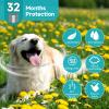 Flea and Tick Prevention for Dogs, 4-Pack Flea Collars, 32 Months, Grey view 3