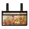 ZOUTAIRONGThanksgiving Wheelchair Side Bag Walker Bag Wheelchair Bags to Hang on Side Pumpkin Sunflower Walker Accessories to Hang on Back view 1