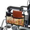 ZOUTAIRONGThanksgiving Wheelchair Side Bag Walker Bag Wheelchair Bags to Hang on Side Pumpkin Sunflower Walker Accessories to Hang on Back view 3