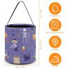 100% BLUE COLLAR Sweet Bags Happy Party Patterns (3) Multipurpose Reusable Goody Buckets Halloween Trick Or Treat Bucket Halloween Candy Bucket view 2