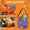 100% BLUE COLLAR Sweet Bags Happy Party Patterns (3) Multipurpose Reusable Goody Buckets Halloween Trick Or Treat Bucket Halloween Candy Bucket view 3