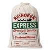 Personalized Christmas Santa SackReindeer Express Overnight Service Gift Bag-Extra Large Custom Canvas Present SackReusable Holiday Gift Bag for Kids, Family, Holiday Party&Christmas Morning 3xR1tv view 1