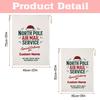 Custom Canvas Santa Sack North Pole Air Mail Service Personalized Christmas Bag Extra Large Reusable Holiday Gift Sack Perfect for Kids, Adults, Family, Holiday Dcor and Gift Giving HLdc1A view 2