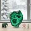 0.33-0.66 lb Natural Malachite Slabs - Premium Polished Crystal Slices for Home & Office Decor - Unique Raw-Edged Healing Stones 2-4 inch (0.44-0.66 lb) view 3