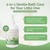 Organyc Baby Shampoo & Body Wash with Skin-Nurturing Cotton Seed Oil, Gentle Kids Body Wash, Naturally Formulated Baby Essentials, 8.5 fl oz view 2
