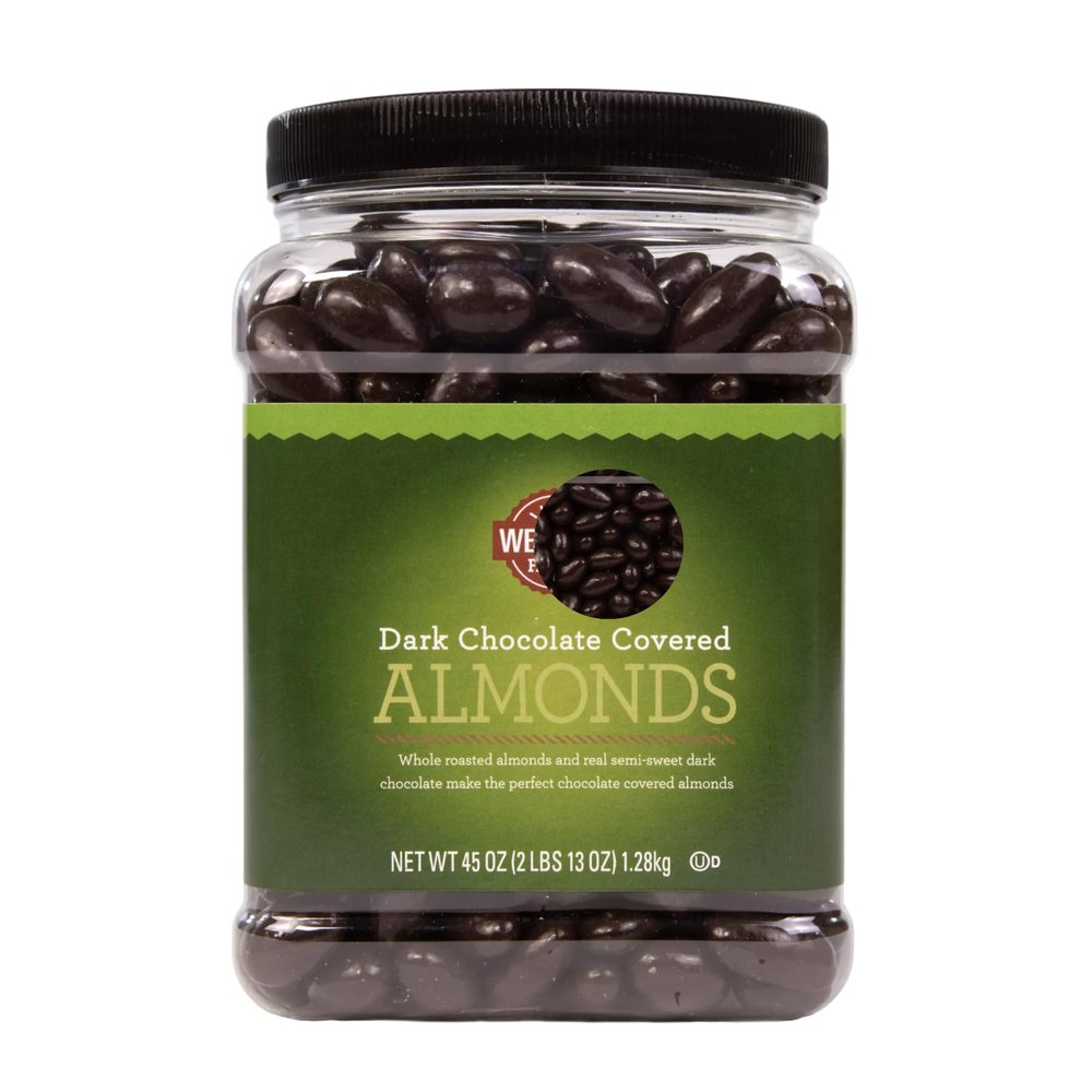 Dark Chocolate Covered Almonds, 45 oz (45 Ounce (1 pack))