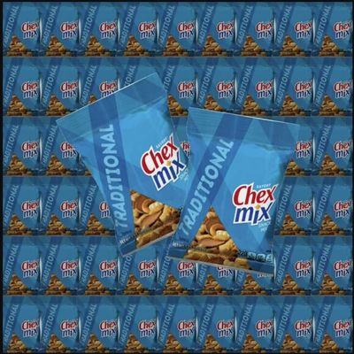 Chex Mix Savory Snack Mix 29 Count Individually Wrapped Crunchy Snack Bags with Pretzels, Bread Chips, and Corn Pieces Curated Snack Box by Edvending
