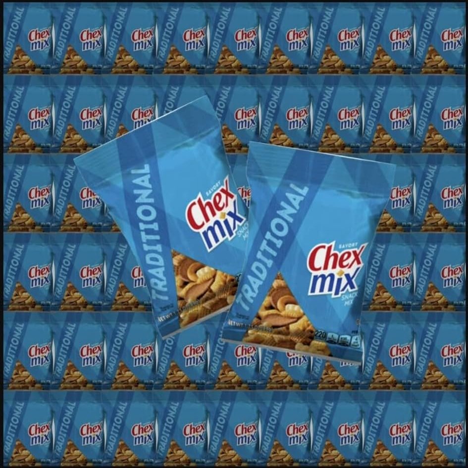 Chex Mix Savory Snack Mix 29 Count Individually Wrapped Crunchy Snack Bags with Pretzels, Bread Chips, and Corn Pieces Curated Snack Box by Edvending