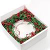 1/2 LB - Green & Red - Soft & Thin Crinkle Cut Paper Shred Filler great for Gift Wrapping, Basket Filling, Birthdays, Weddings, Anniversaries, Valentines Day, and other occasions view 3
