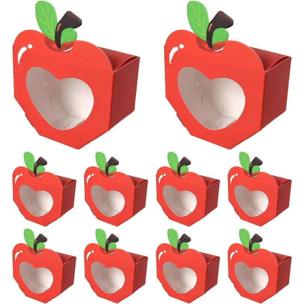 10pcs Shape Candy Boxes Wedding Favor Boxes Small Sweet Containers for Back to School Teacher Appreciation Favors