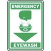 SAFETY SIGN EMERGENCY EYEWASH 14 in x 10 in, Mfr: MFSD565XL-A view 1